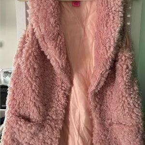 Pink Fuzzy Vest